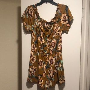 Floral print romper